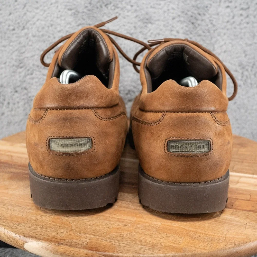 Rockport Waterproof Oxfords Shoes Men's Sz 12 XW Brown Leather Lace Up Gore-Tex